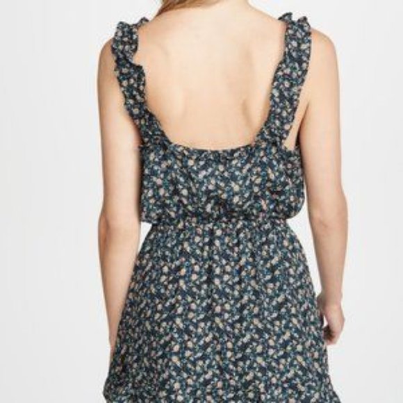 Cupcakes and Cashmere Blue Floral Sundress Sz S - Picture 2 of 7